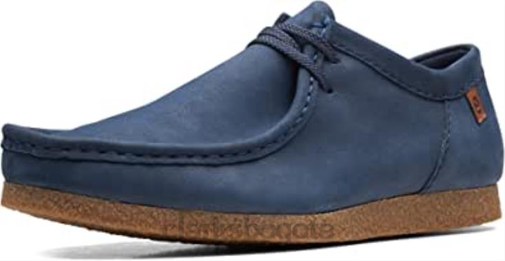 Clarks 0DX8L1877 mocasín clarks shacre ii run para hombre nubuck azul marino hombres nubuck azul marino