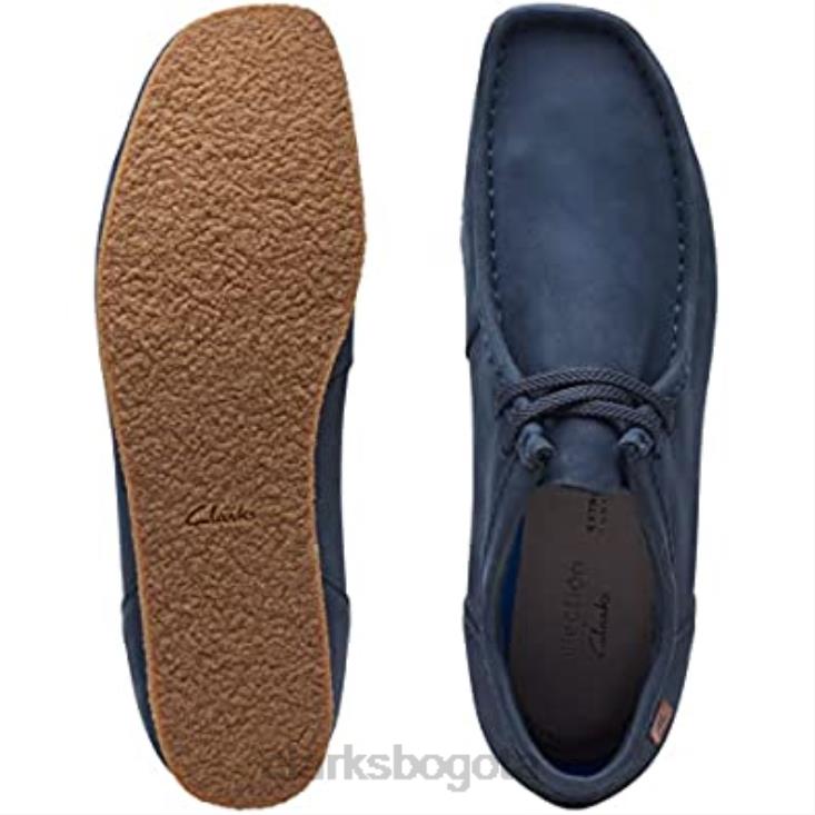 Clarks 0DX8L1877 mocasín clarks shacre ii run para hombre nubuck azul marino hombres nubuck azul marino