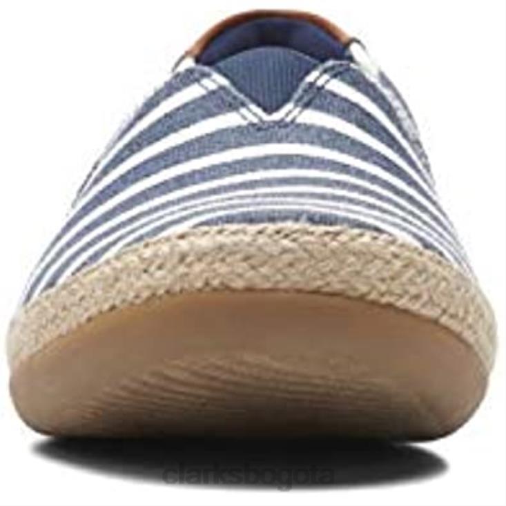 Clarks 0DX8L1879 mocasín danelly sky mujer plano clarks marino textil sintético combi mujer combi sintetico textil marino