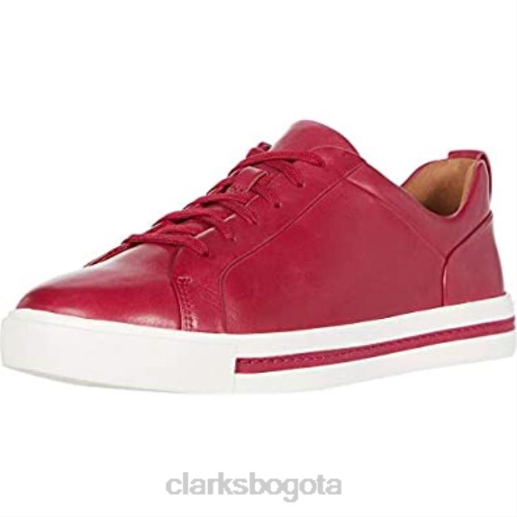Clarks 0DX8L1880 Zapatilla clarks un maui de piel color frambuesa para mujer mujer cuero frambuesa