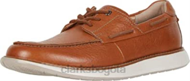 Clarks 0DX8L1881 zapatos clarks un pilot de cuero tostado para hombre hombres cuero marrón