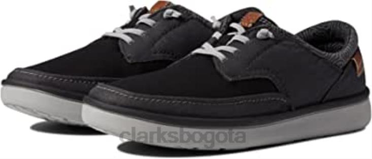 Clarks 0DX8L1893 zapatilla baja cantal hombre clarks combi negro hombres combinado negro