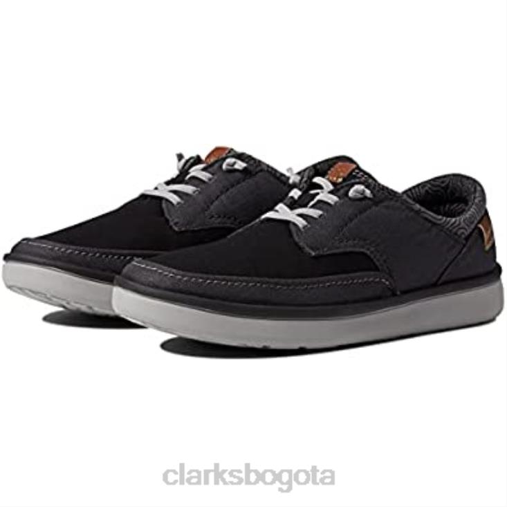 Clarks 0DX8L1893 zapatilla baja cantal hombre clarks combi negro hombres combinado negro