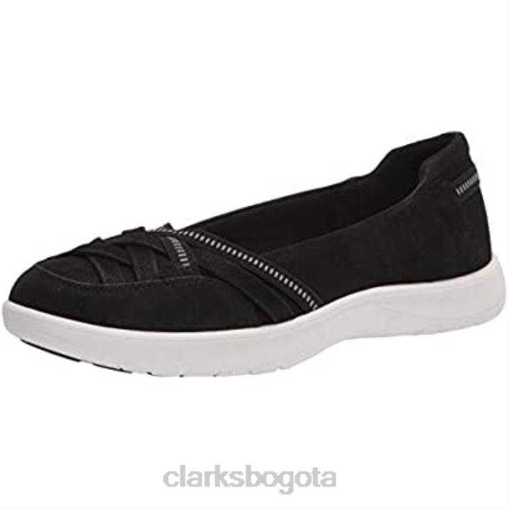 Clarks 0DX8L1895 Zapatilla adella poppy mujer clarks negro textil mujer textil negro