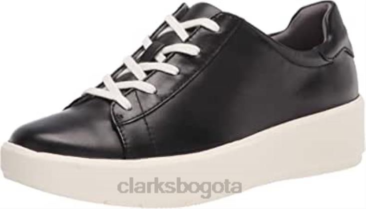 Clarks 0DX8L1897 Zapatilla clarks layton pace de mujer de cuero negro mujer cuero negro
