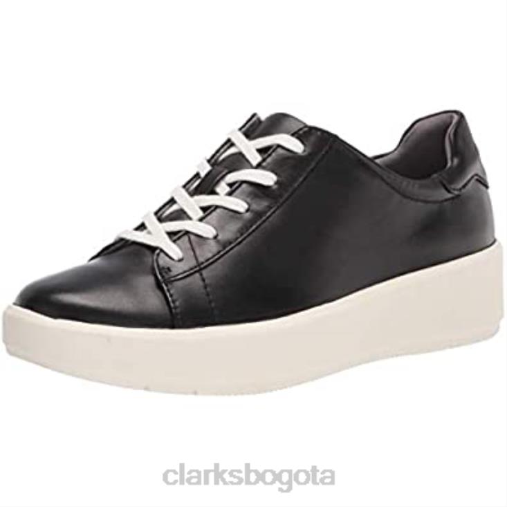 Clarks 0DX8L1897 Zapatilla clarks layton pace de mujer de cuero negro mujer cuero negro