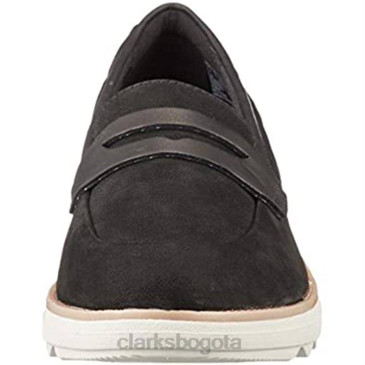 Clarks 0DX8L1902 mocasines sharon ranch para mujer clarks negros mujer negro
