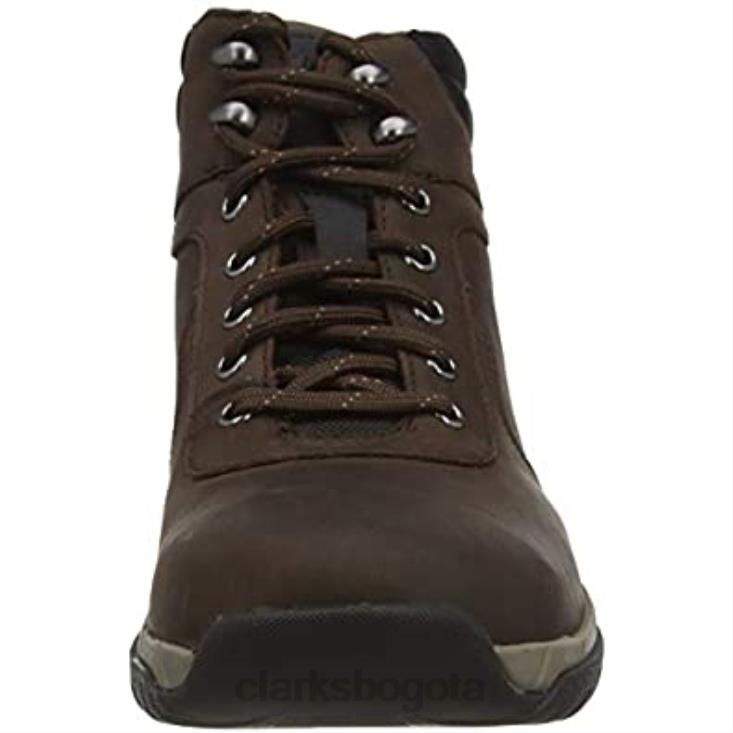 Clarks 0DX8L1907 bota de media pantorrilla clarks grove hi ii de cuero marrón para hombre hombres cuero marrón