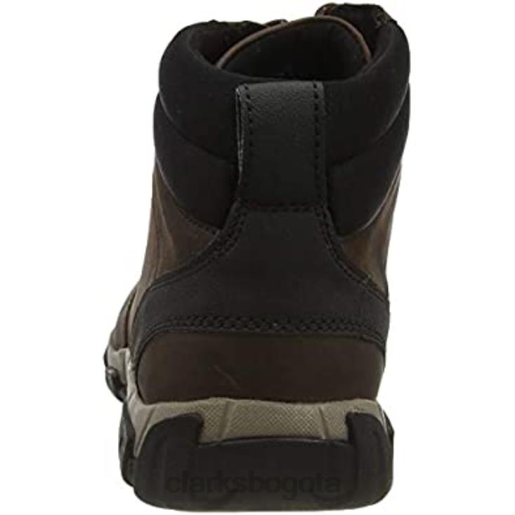 Clarks 0DX8L1907 bota de media pantorrilla clarks grove hi ii de cuero marrón para hombre hombres cuero marrón