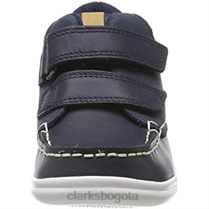 Clarks 0DX8L1908 Zapatillas altas niño cloud air k piel azul marino piel marino niño clarks niños cuero azul marino cuero azul marino