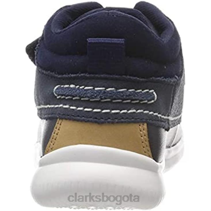 Clarks 0DX8L1908 Zapatillas altas niño cloud air k piel azul marino piel marino niño clarks niños cuero azul marino cuero azul marino