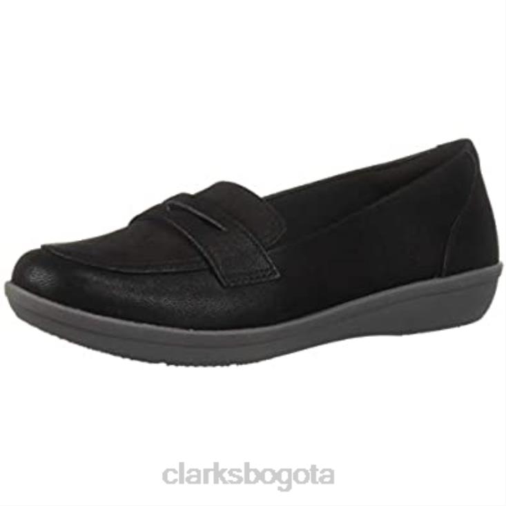 Clarks 0DX8L1909 mujer 26137762 ayla form clarks nobuck sintético negro mujer nubuck sintético negro