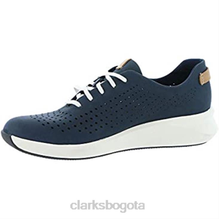 Clarks 0DX8L191 zapatos clarks un rio tie para mujer nubuck azul marino mujer nubuck azul marino
