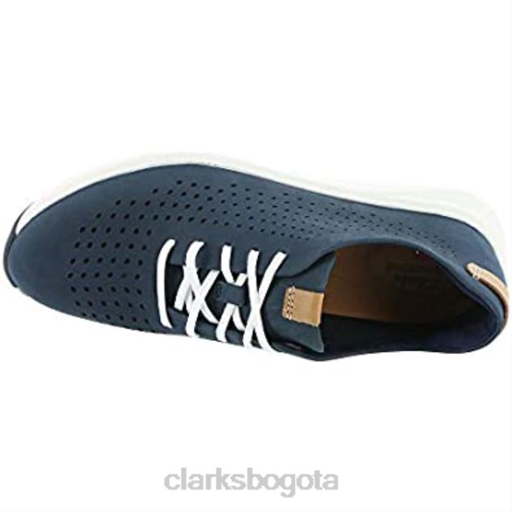 Clarks 0DX8L191 zapatos clarks un rio tie para mujer nubuck azul marino mujer nubuck azul marino