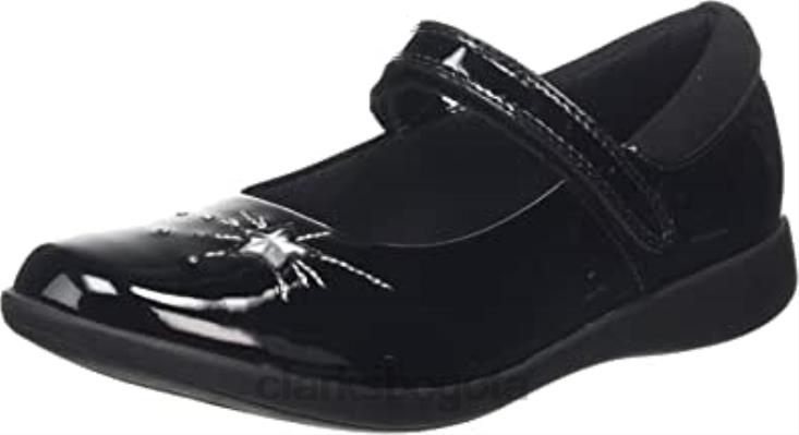 Clarks 0DX8L1910 sandalias de punta cerrada para niña etch spark k negro clarks niños negro