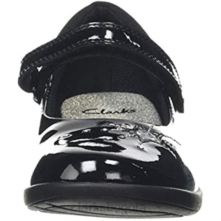 Clarks 0DX8L1910 sandalias de punta cerrada para niña etch spark k negro clarks niños negro