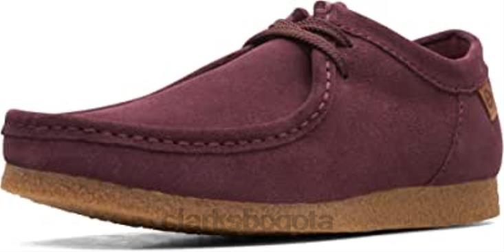 Clarks 0DX8L1915 mocasín clarks shacre ii run de ante burdeos para hombre hombres ante burdeos