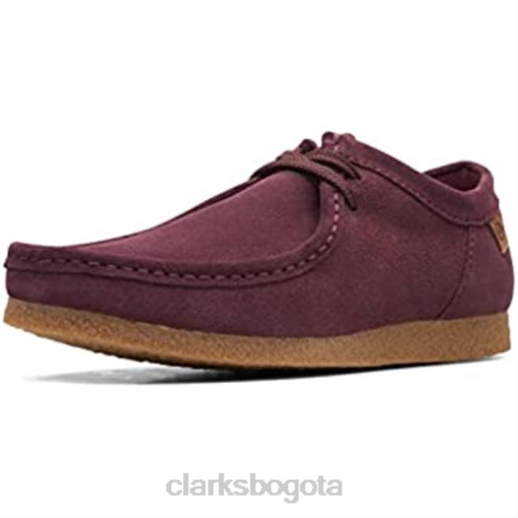 Clarks 0DX8L1915 mocasín clarks shacre ii run de ante burdeos para hombre hombres ante burdeos