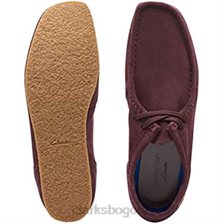 Clarks 0DX8L1915 mocasín clarks shacre ii run de ante burdeos para hombre hombres ante burdeos