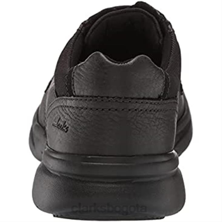 Clarks 0DX8L1917 bradley vibe oxford clarks negro de cuero caído para hombre hombres cuero negro caído
