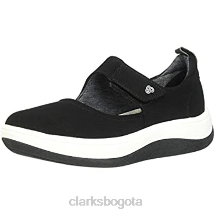Clarks 0DX8L1934 Merceditas arla air mujer planas negras textil clarks mujer textil negro