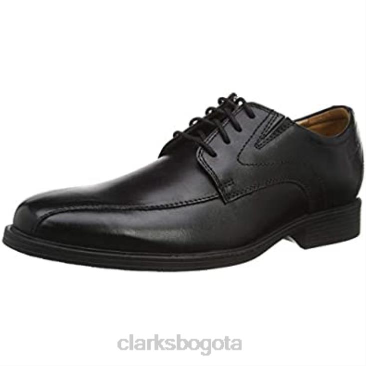 Clarks 0DX8L1936 Zapatos planos Oxford Clarks Whiddon Pace para hombre negros hombres