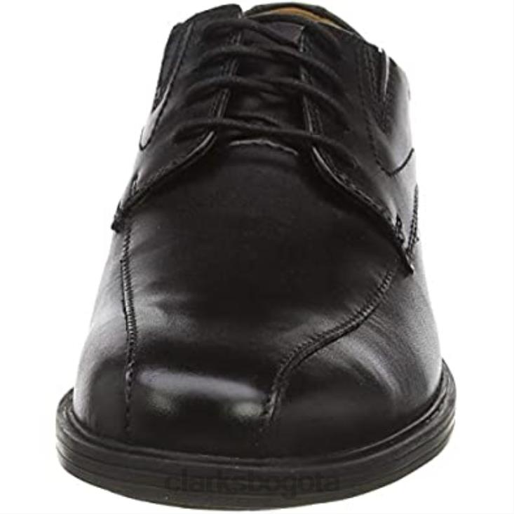 Clarks 0DX8L1936 Zapatos planos Oxford Clarks Whiddon Pace para hombre negros hombres