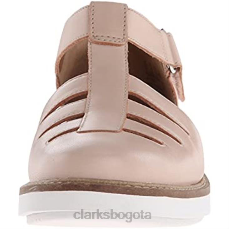 Clarks 0DX8L1942 clarks de cuero nude glick delta glick delta para mujer mujer cuero desnudo
