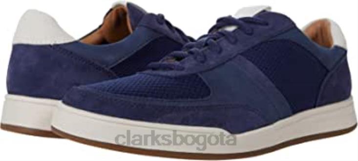 Clarks 0DX8L1946 clarks bizby lace combinado ante azul oscuro unisexo combi ante azul oscuro