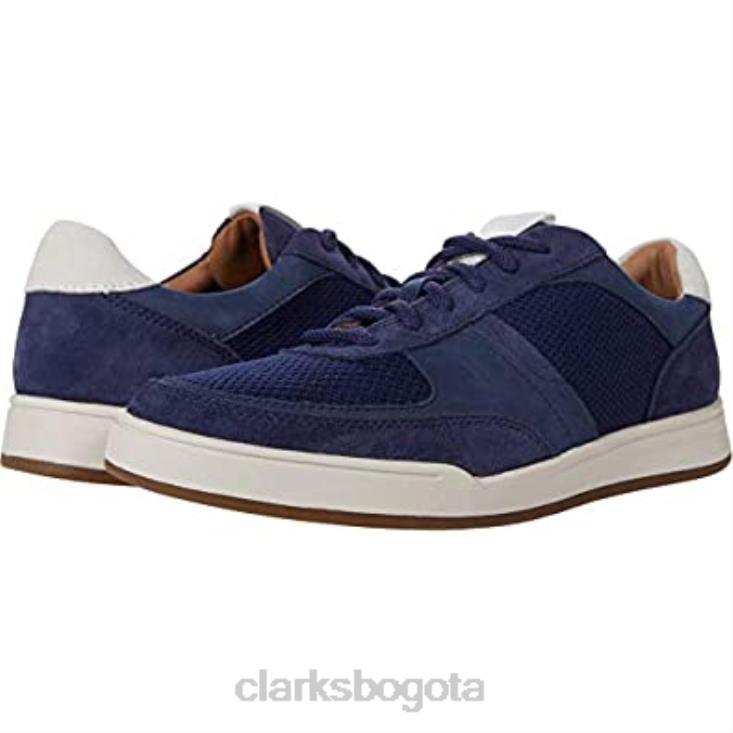 Clarks 0DX8L1946 clarks bizby lace combinado ante azul oscuro unisexo combi ante azul oscuro