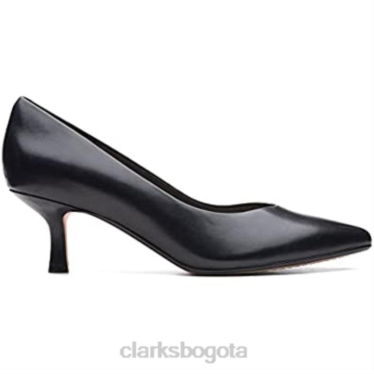 Clarks 0DX8L195 Zapatillas Clarks Violet 55 Court Mujer Negras mujer negro