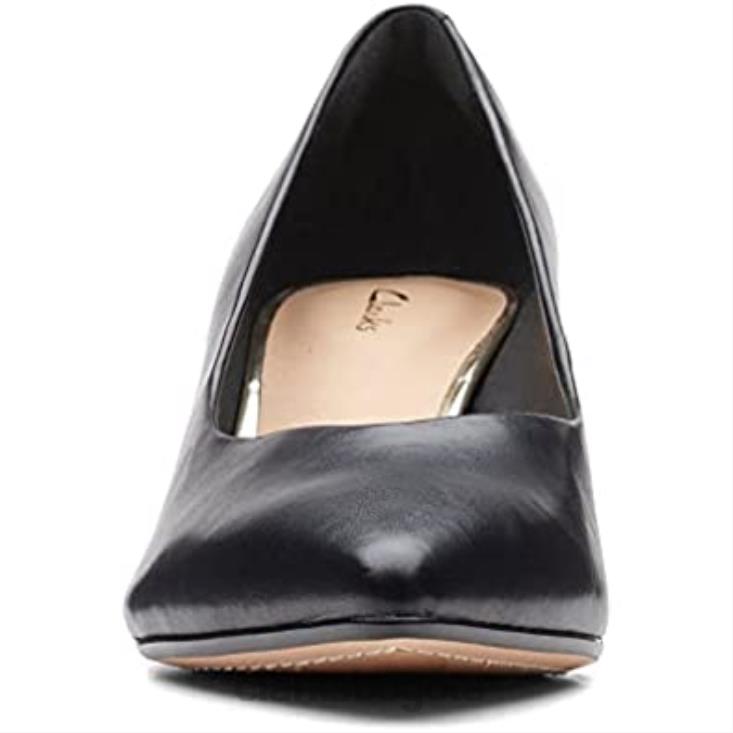 Clarks 0DX8L195 Zapatillas Clarks Violet 55 Court Mujer Negras mujer negro