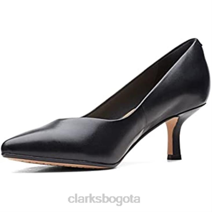 Clarks 0DX8L195 Zapatillas Clarks Violet 55 Court Mujer Negras mujer negro