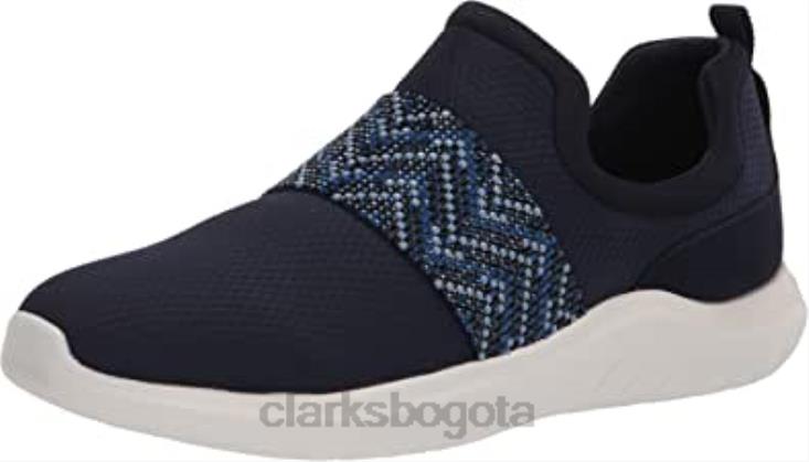 Clarks 0DX8L1952 Zapatilla clarks nova way azul para mujer mujer azul