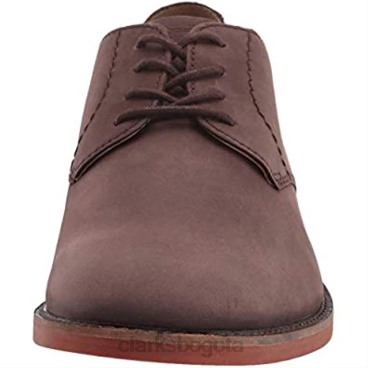 Clarks 0DX8L1954 Sandalias clarks trisand cross con puntera abierta para hombre de nobuk marrón oscuro hombres nubuck marrón oscuro