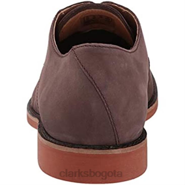 Clarks 0DX8L1954 Sandalias clarks trisand cross con puntera abierta para hombre de nobuk marrón oscuro hombres nubuck marrón oscuro