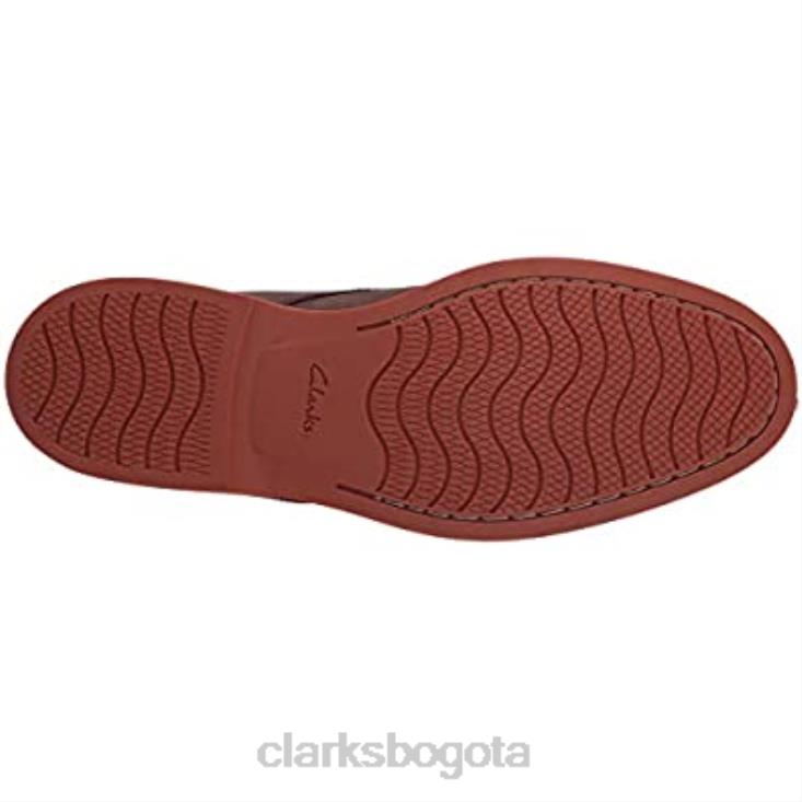 Clarks 0DX8L1954 Sandalias clarks trisand cross con puntera abierta para hombre de nobuk marrón oscuro hombres nubuck marrón oscuro