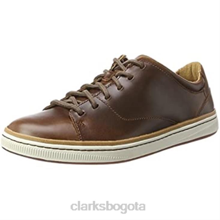Clarks 0DX8L1956 zapatos brogue de encaje norsen para hombre lea color tostado oscuro clarks hombres lea bronceado oscuro
