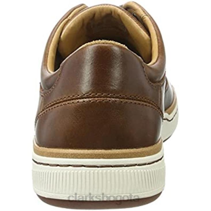 Clarks 0DX8L1956 zapatos brogue de encaje norsen para hombre lea color tostado oscuro clarks hombres lea bronceado oscuro