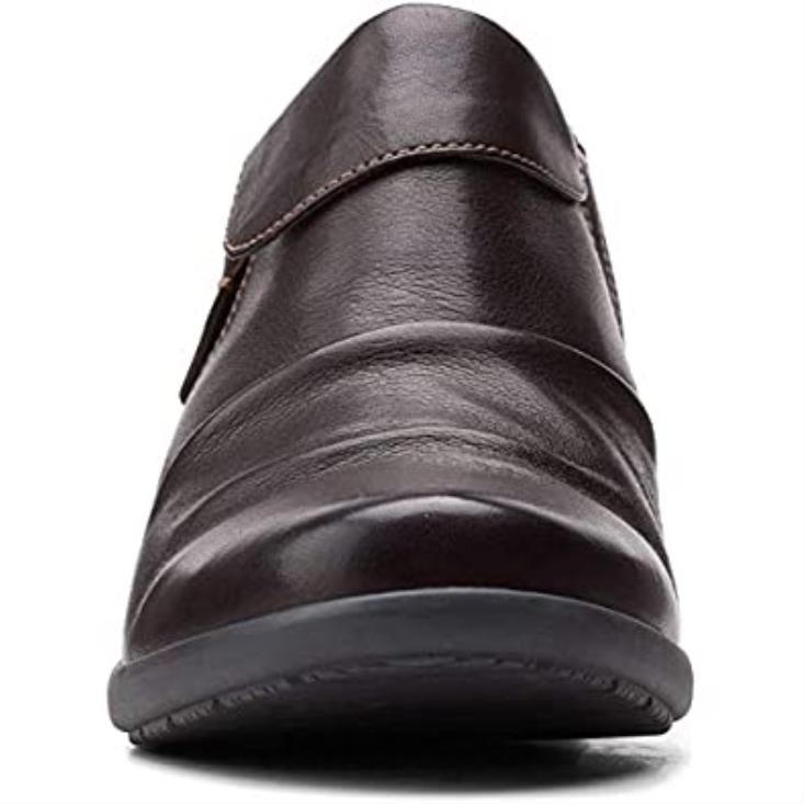 Clarks 0DX8L1957 botín rosely lo mujer ante burdeos clarks cuero marrón oscuro mujer cuero marrón oscuro