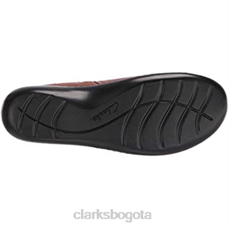 Clarks 0DX8L1958 botines ashland vista para mujer de cuero tostado clarks mujer cuero marrón