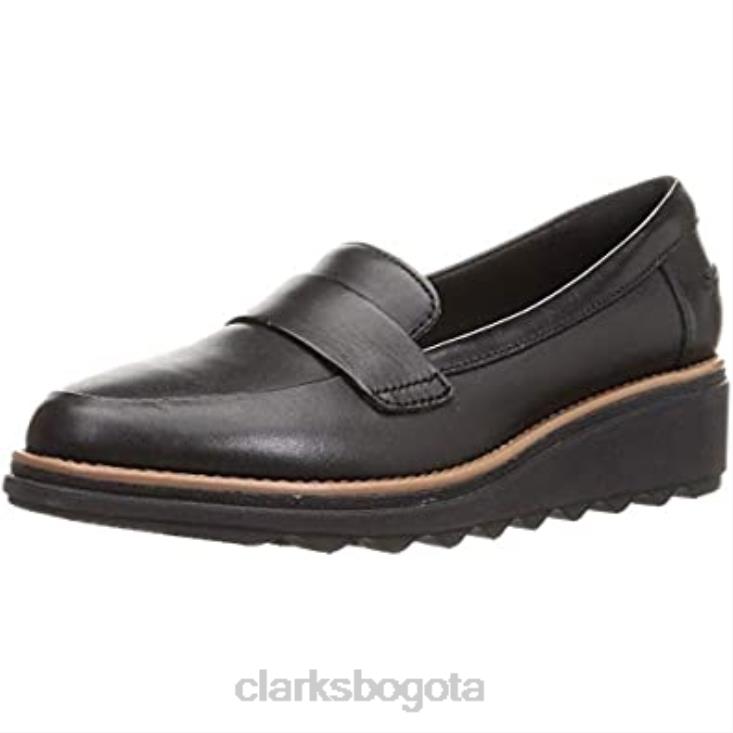 Clarks 0DX8L1961 Mocasines clarks sharon gracie negros suaves para mujer mujer negro suave
