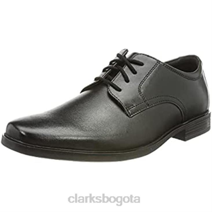 Clarks 0DX8L1965 zapatos planos howard walk oxford clarks negros para hombre hombres cuero negro