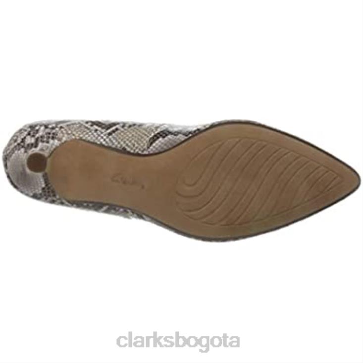 Clarks 0DX8L1967 zapatos de salón linvale jerica mujer clarks beige mujer beige