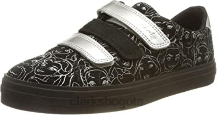 Clarks 0DX8L1974 Zapatilla niña nova tale k combinación negra clarks niños combinación negra