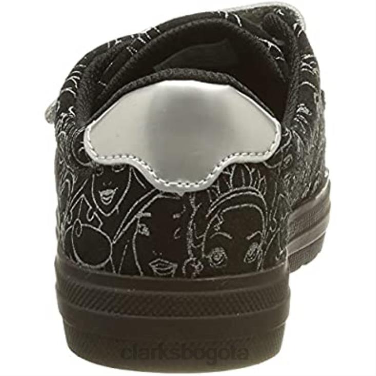 Clarks 0DX8L1974 Zapatilla niña nova tale k combinación negra clarks niños combinación negra
