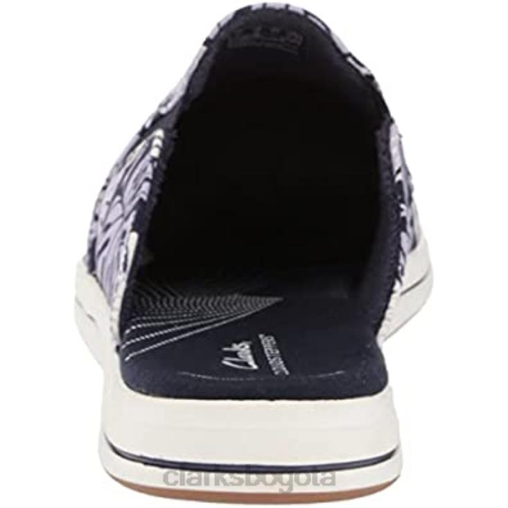Clarks 0DX8L1975 Mule Breeze Shore para mujer Clarks Lavender Combi Canvas mujer lienzo combinado lavanda
