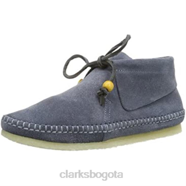 Clarks 0DX8L1983 tyler weave zapatos con cordones de mujer clarks blue blau denim blue sde mujer azul denim azul sde