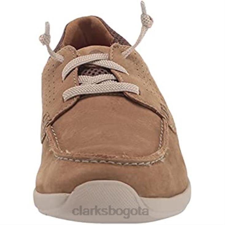 Clarks 0DX8L1992 Zapatilla clarks gorwmoc de nobuk arena oscura para hombre hombres nubuck arena oscura
