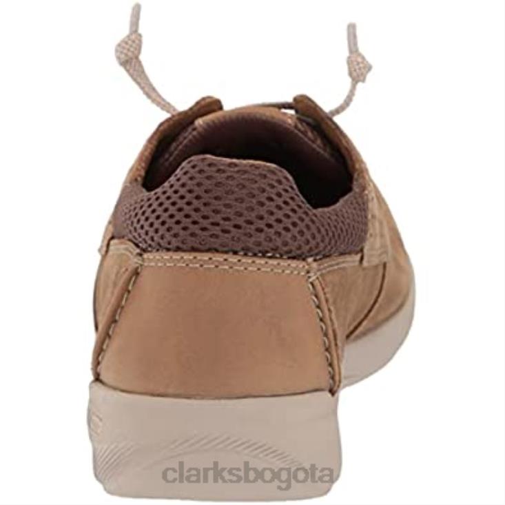 Clarks 0DX8L1992 Zapatilla clarks gorwmoc de nobuk arena oscura para hombre hombres nubuck arena oscura